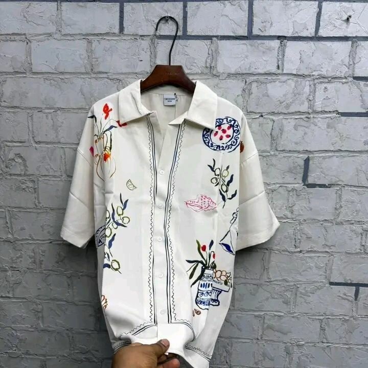 Chemise à motifs tendance pour homme