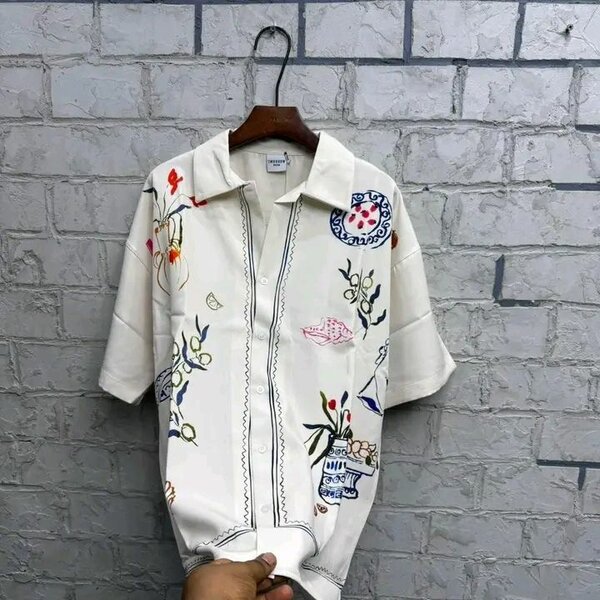 Chemise à motifs tendance pour homme