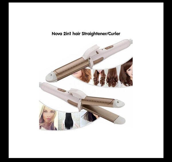 Nova 2in1 hair straightener/curler