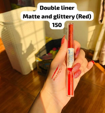 Double liner Matte and glittery