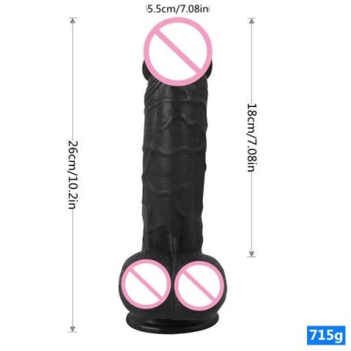 Thick silicon dildo