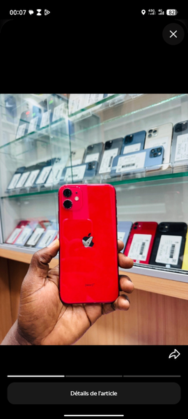 Smartphone rouge moderne