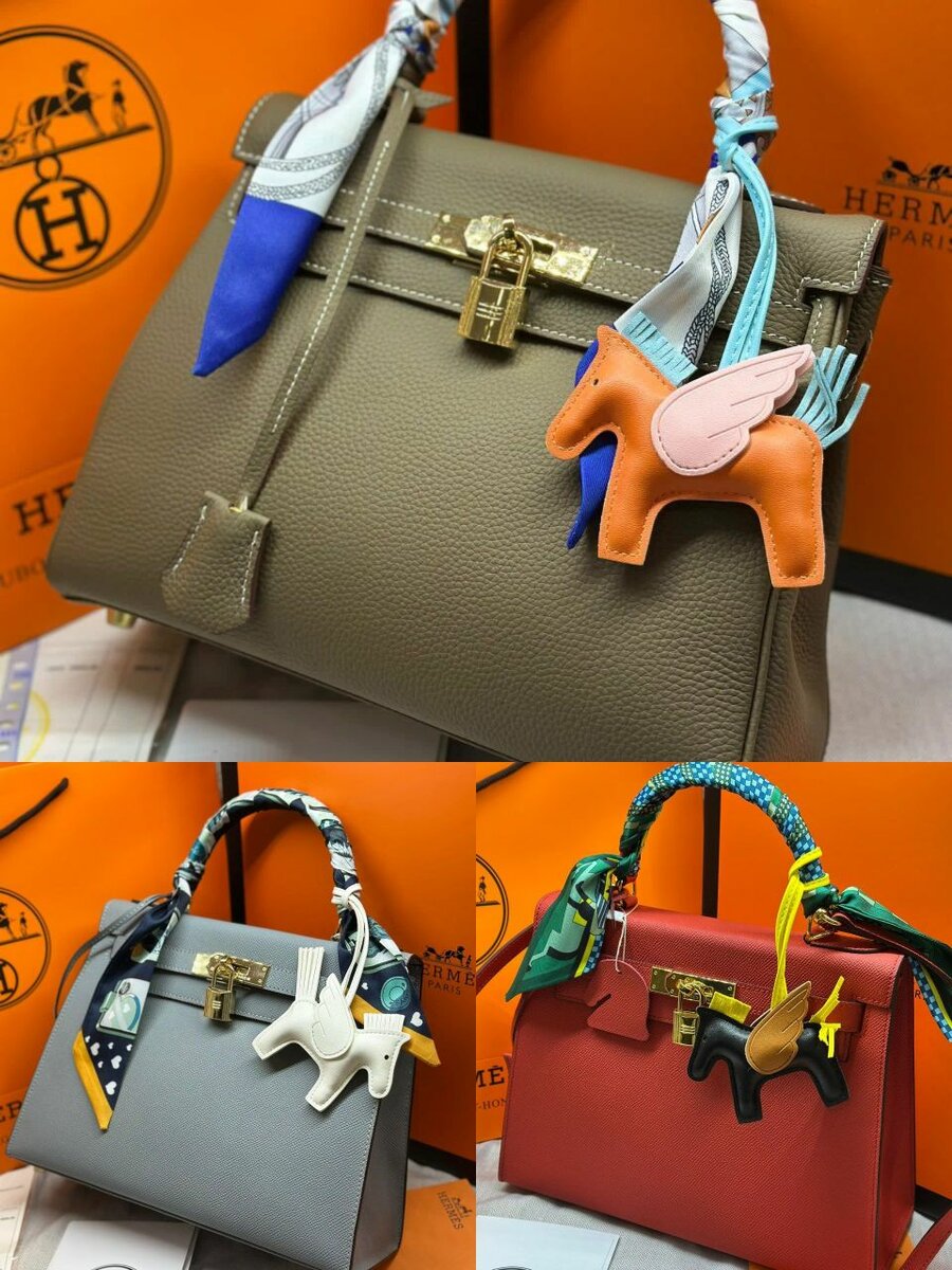 Hermes натуральная кожа