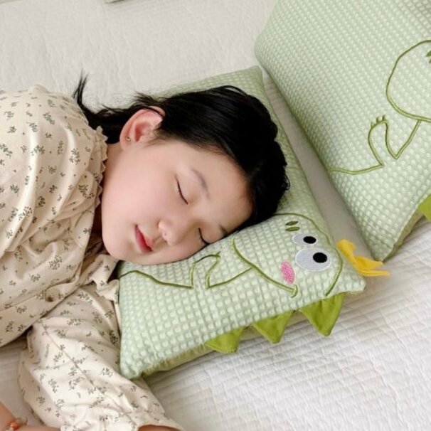 Oreiller Enfant Dinosaure Vert