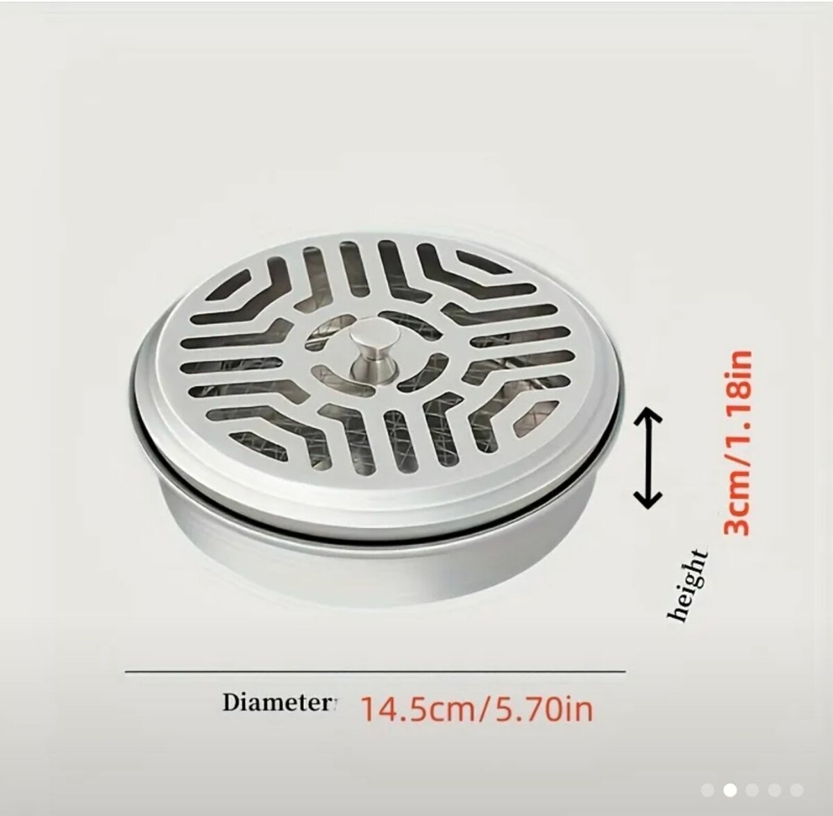 1pc Porte-bobine de moustique en acier inoxydable