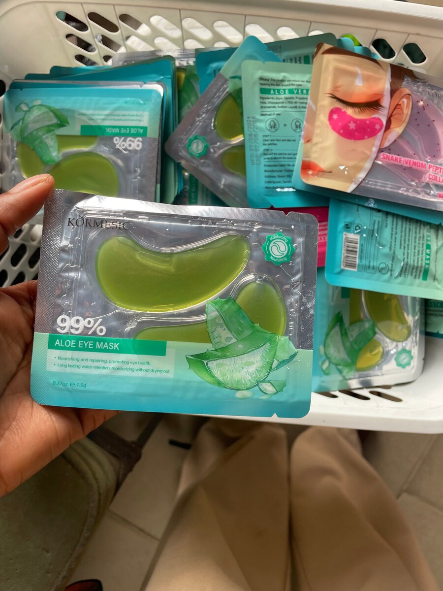 Masques yeux au collagène