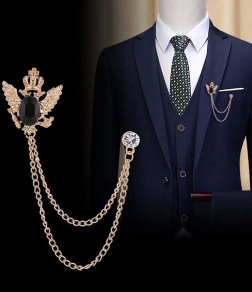 Broche à chaîne élégante