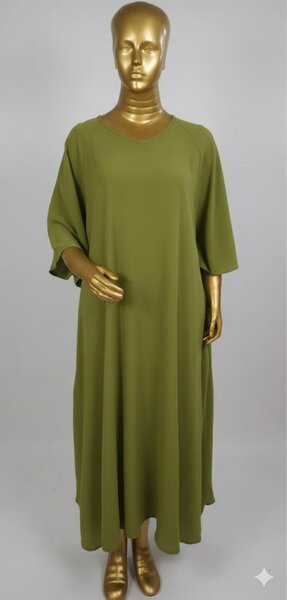 Robe Maxi Fluide Vert