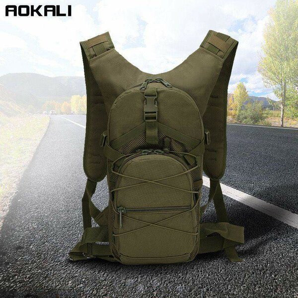 Waterproof military water supply hiking bag running backpack