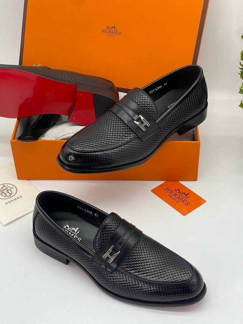 Mens Hermes black shoe