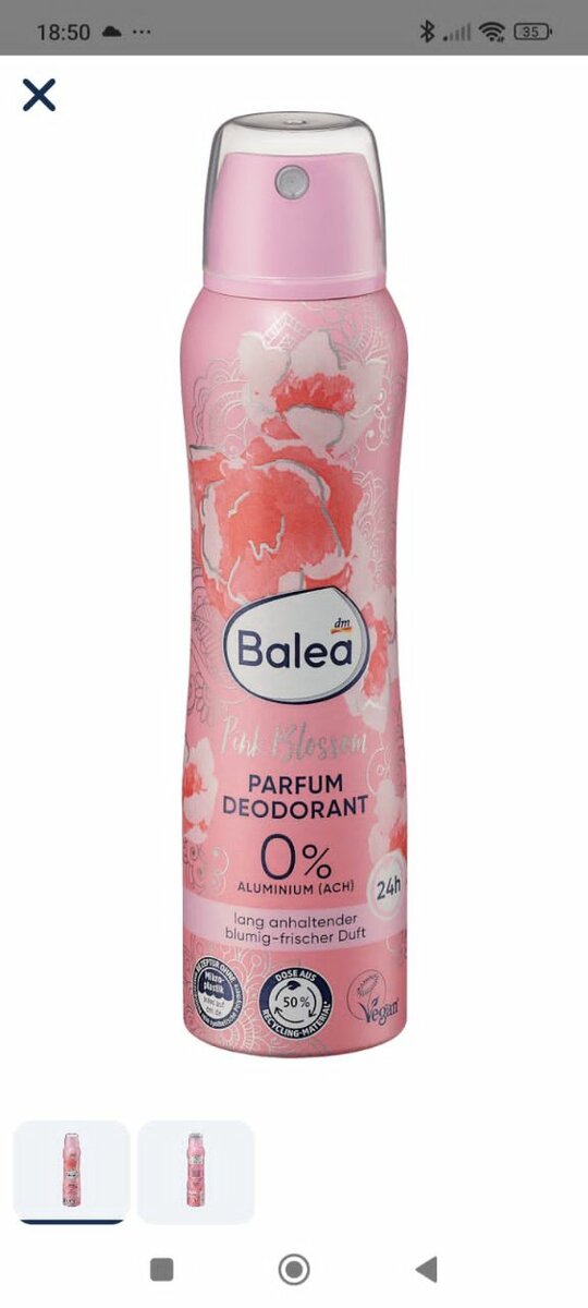 Balea Déodorant Sans Aluminium