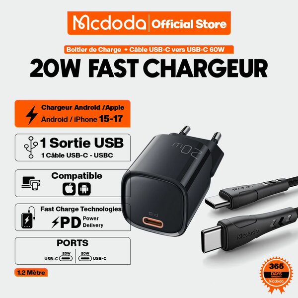 Mcdodo Chargeur 20W USB-C