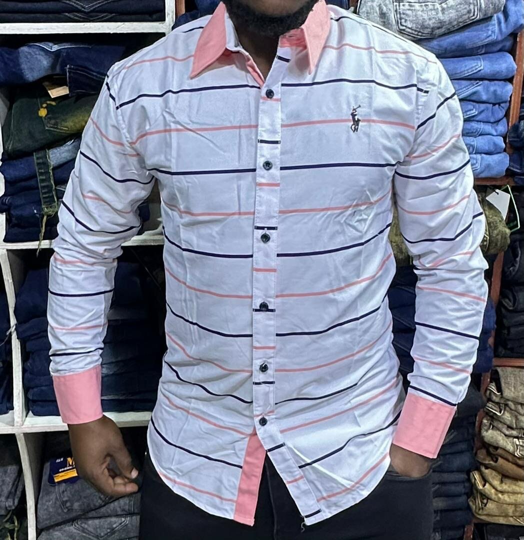 Chemise homme à rayures élégante