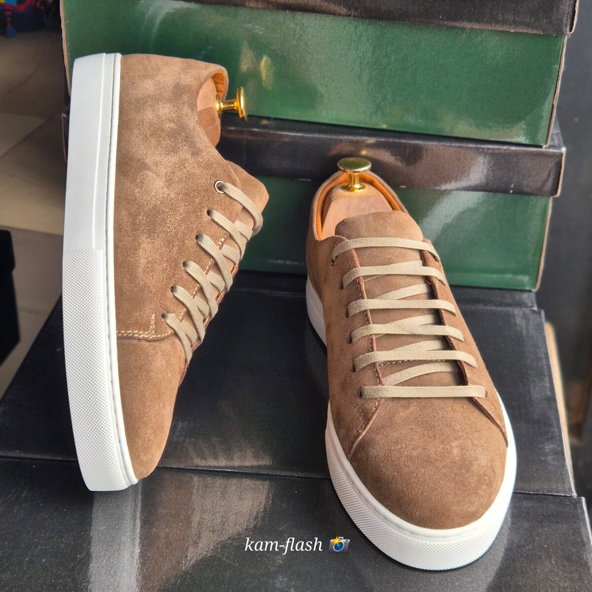 Chaussures casual en cuir pour homme