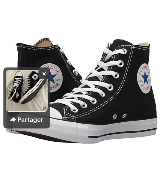 Basket montante Converse noire