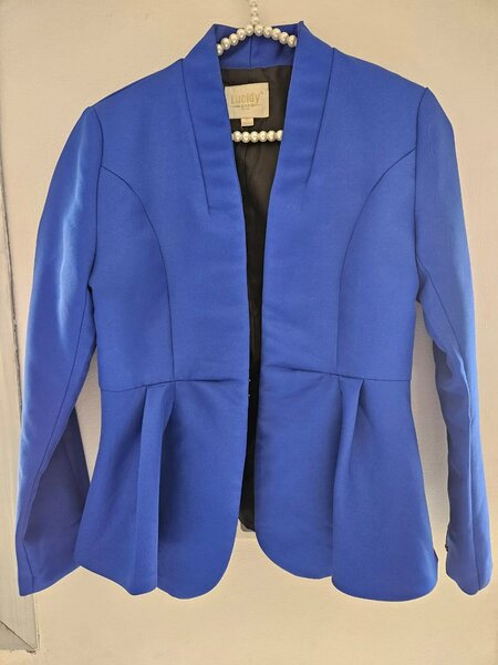 Veste Bleue Élégante Femme