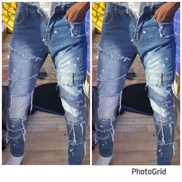 Jeans déchirés tendance homme