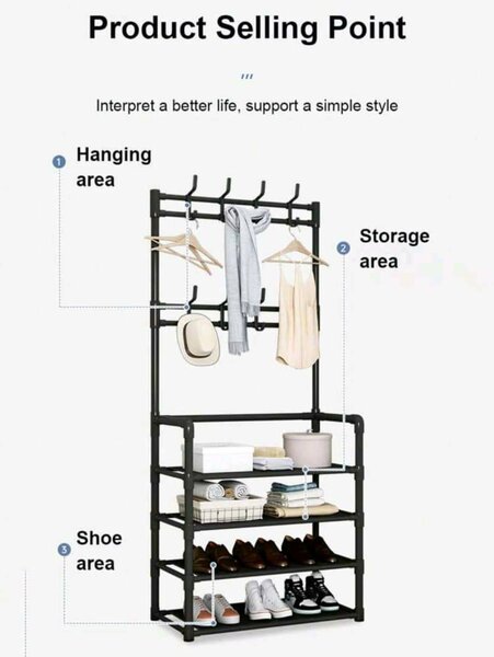 ÉTAGÈRE DE CHAUSSURE AVEC CEINTE