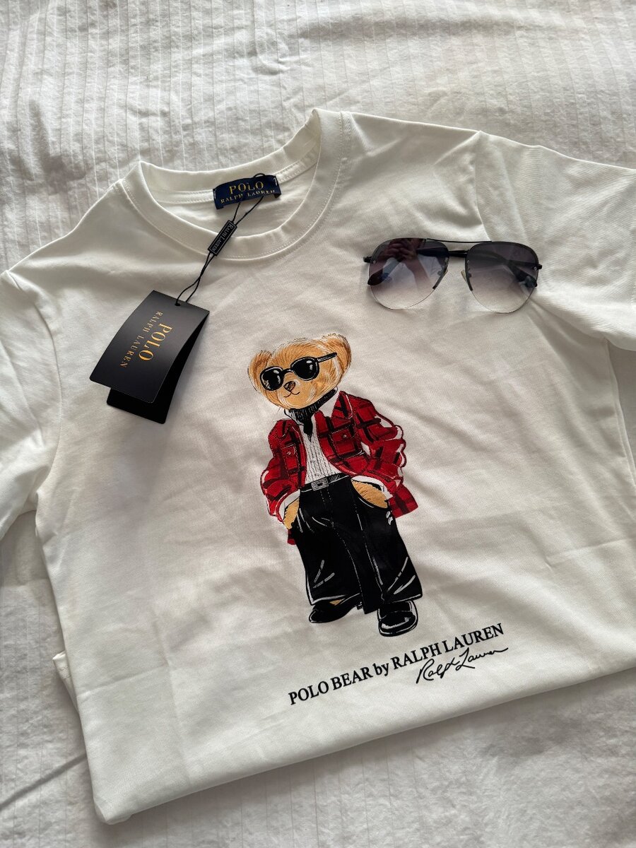 Новые, футболки с мишкой ralph lauren в наличии