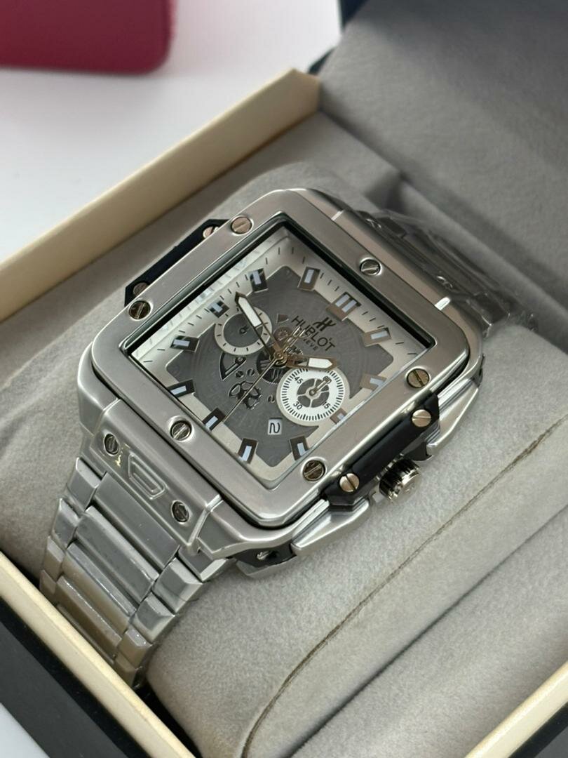 Montre Homme Acier Argenté