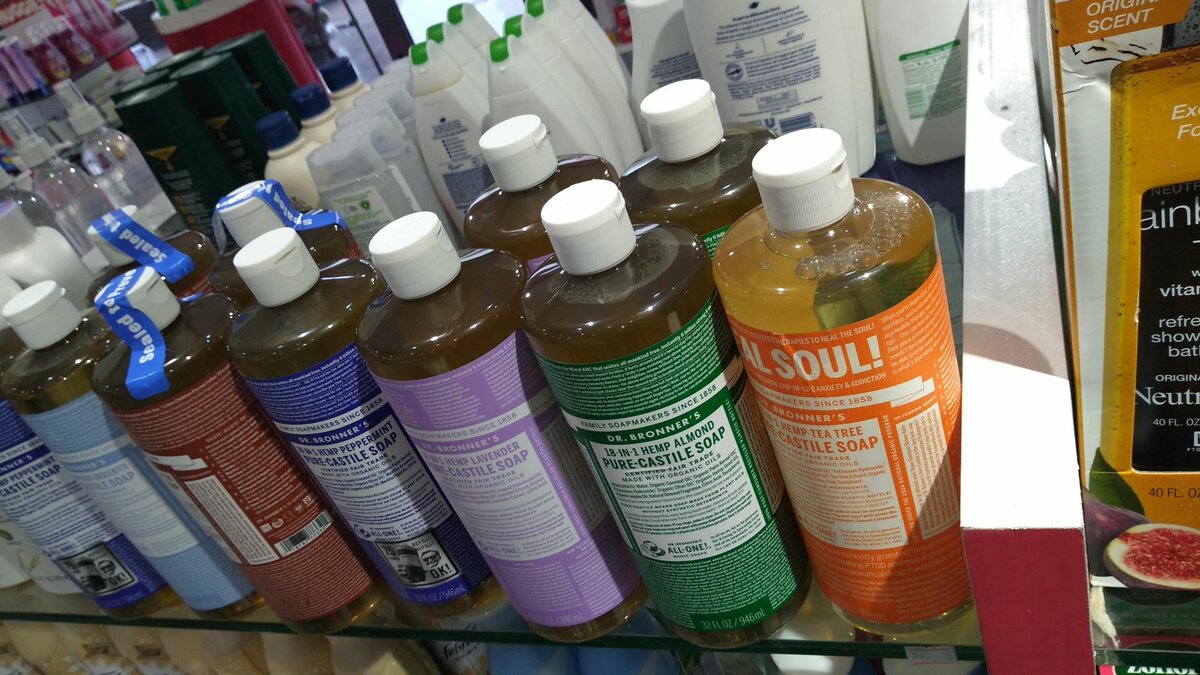 Dr. Bronner's castle soap