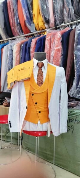 Costume élégant bicolore homme