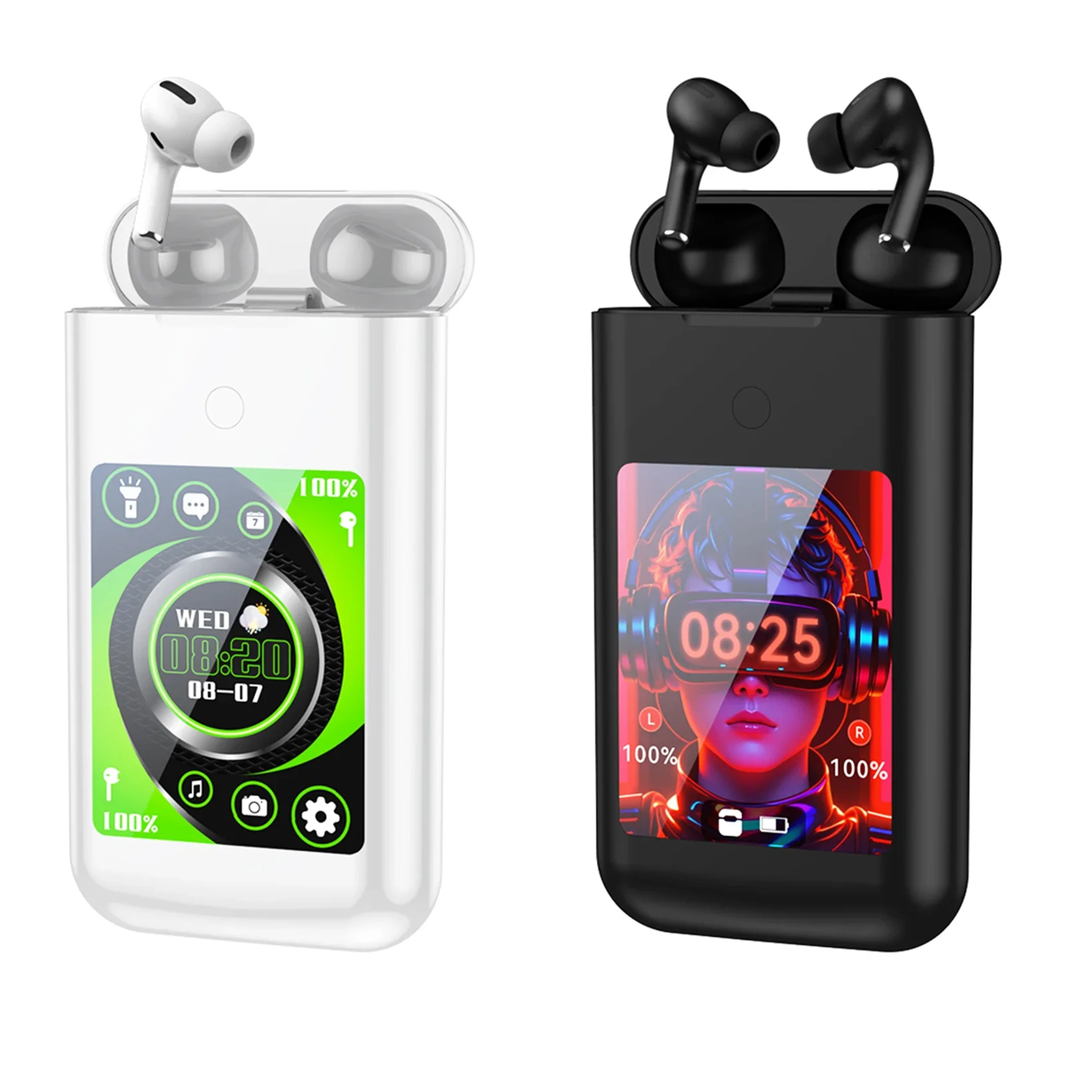 Écouteurs sans fil avec écran LED