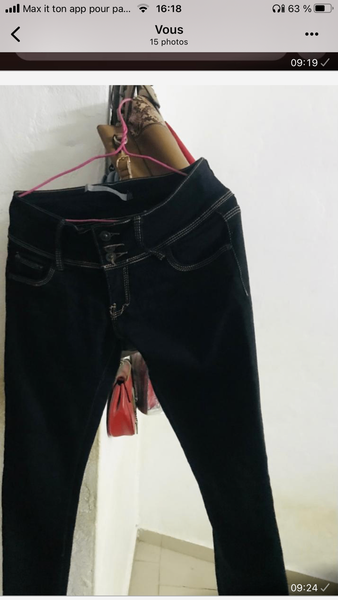 Jean Noir Slim Femmes