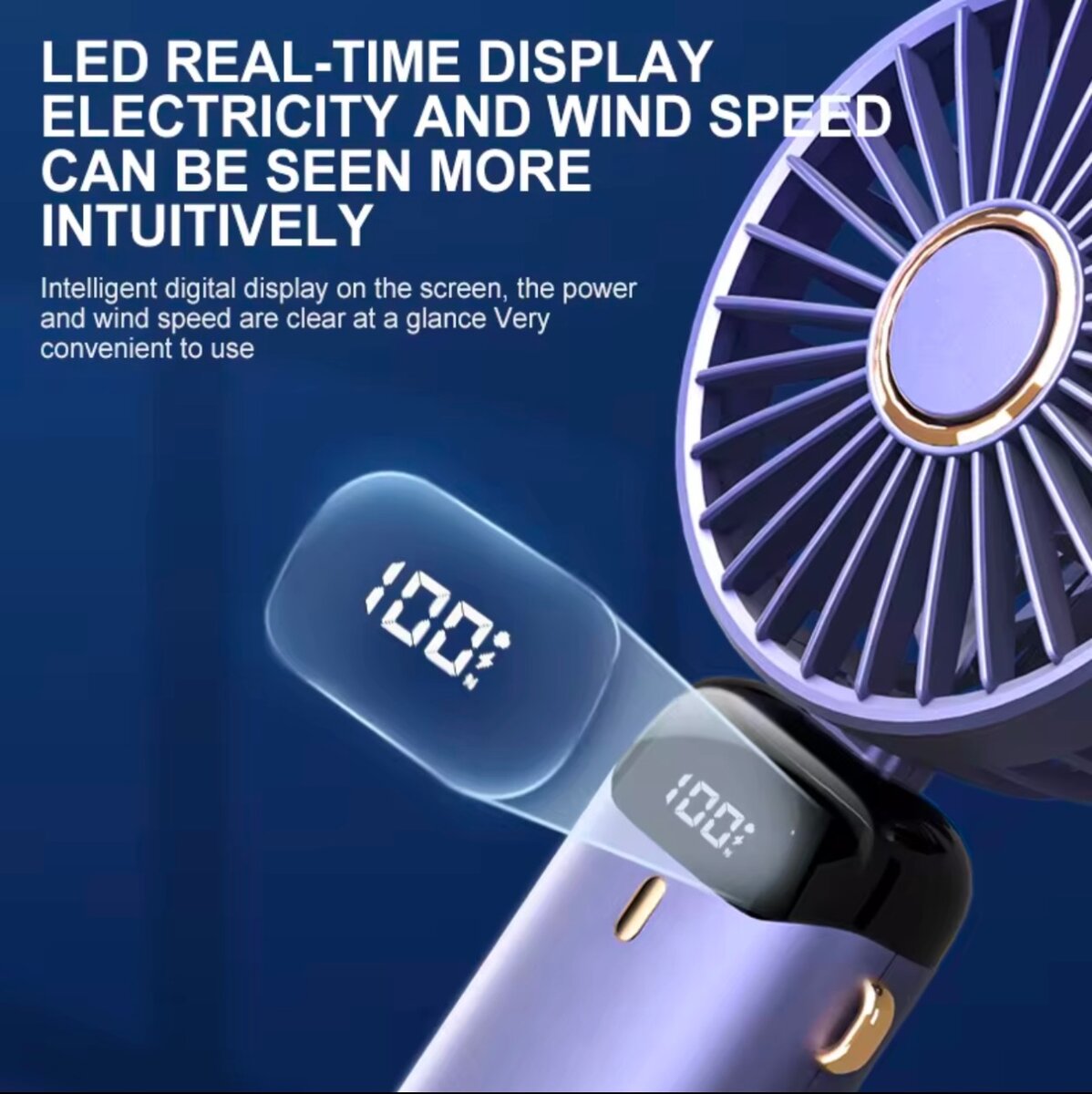 Mini Ventilateur Portable LED