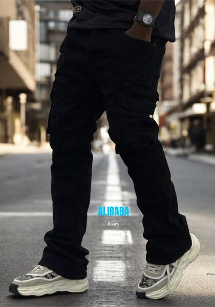 Jeans cargo streetwear pour homme