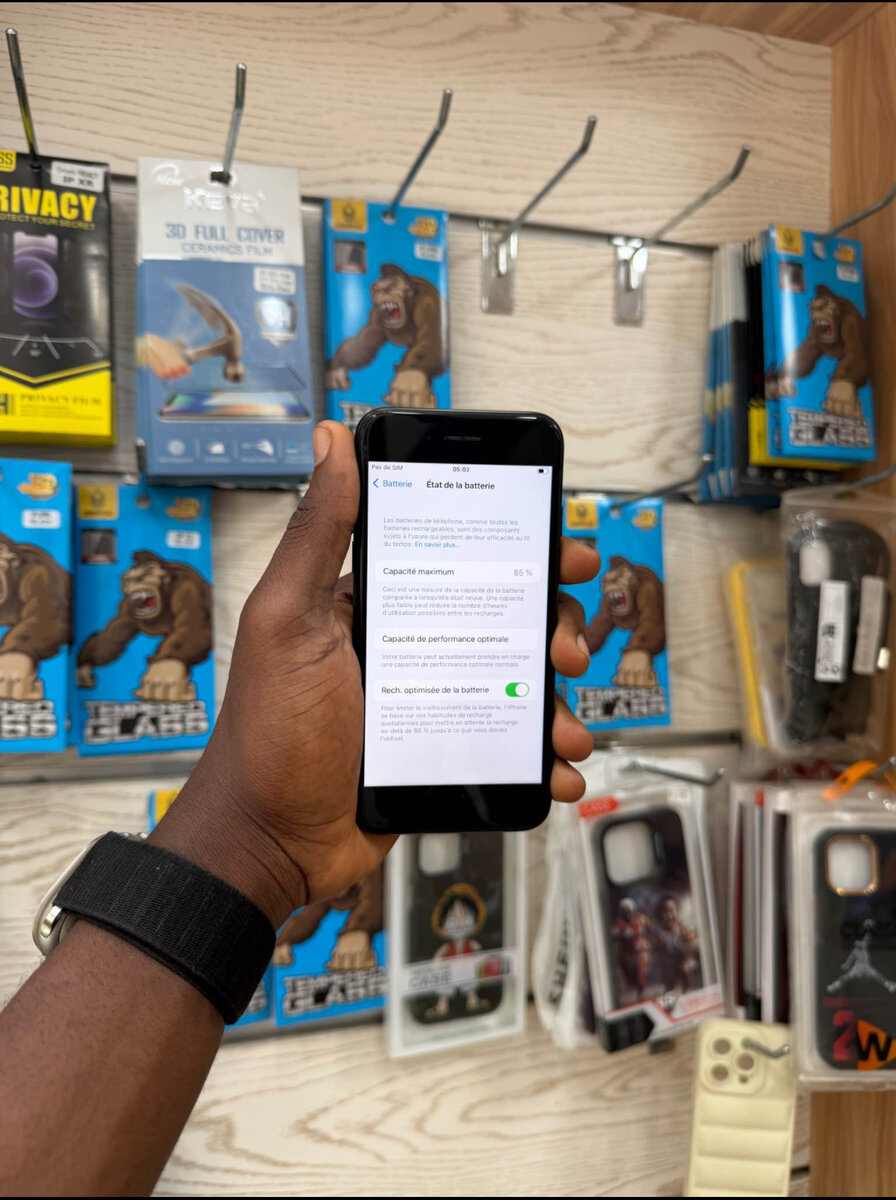 Smartphone élégant noir