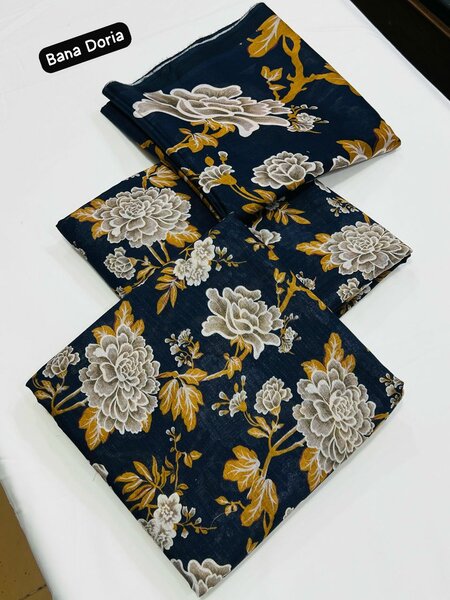 Printed lawn suit
