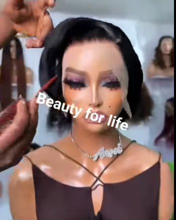 Vietnamese single drawn full pixie cut 