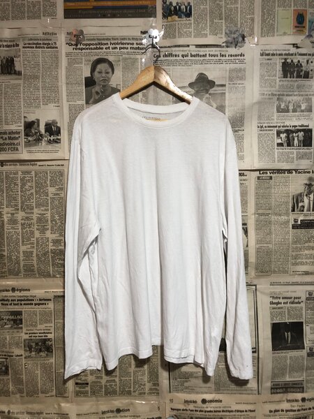 T-shirt blanc manches longues