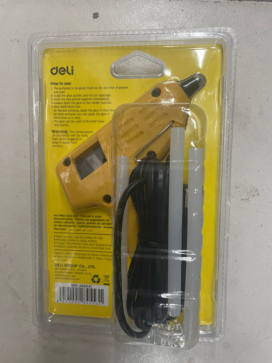 Pistolet à colle chaude 20W Deli