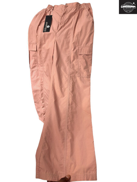 Pantalon cargo rose décontracté