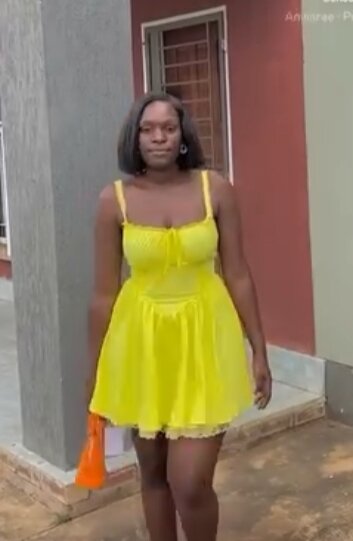 Shiny women's dress color yellow size s-2xl