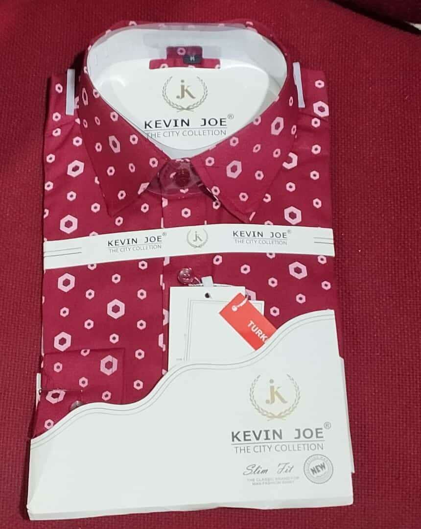 Chemise à motifs manche longue