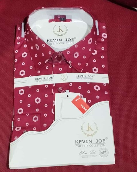 Chemise à motifs manche longue