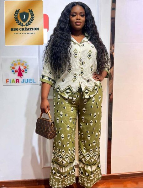 Ensemble femme imprimé élégant