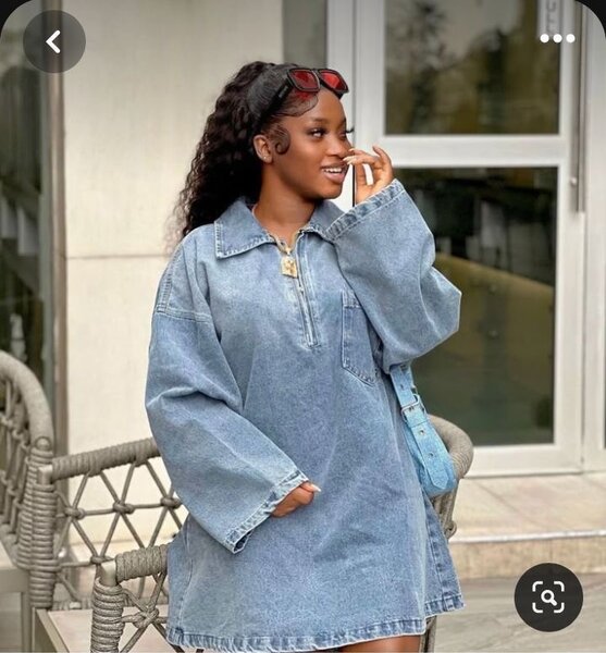 Robe en jean décontractée