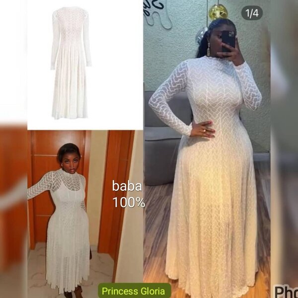 Robe longue blanche élégante