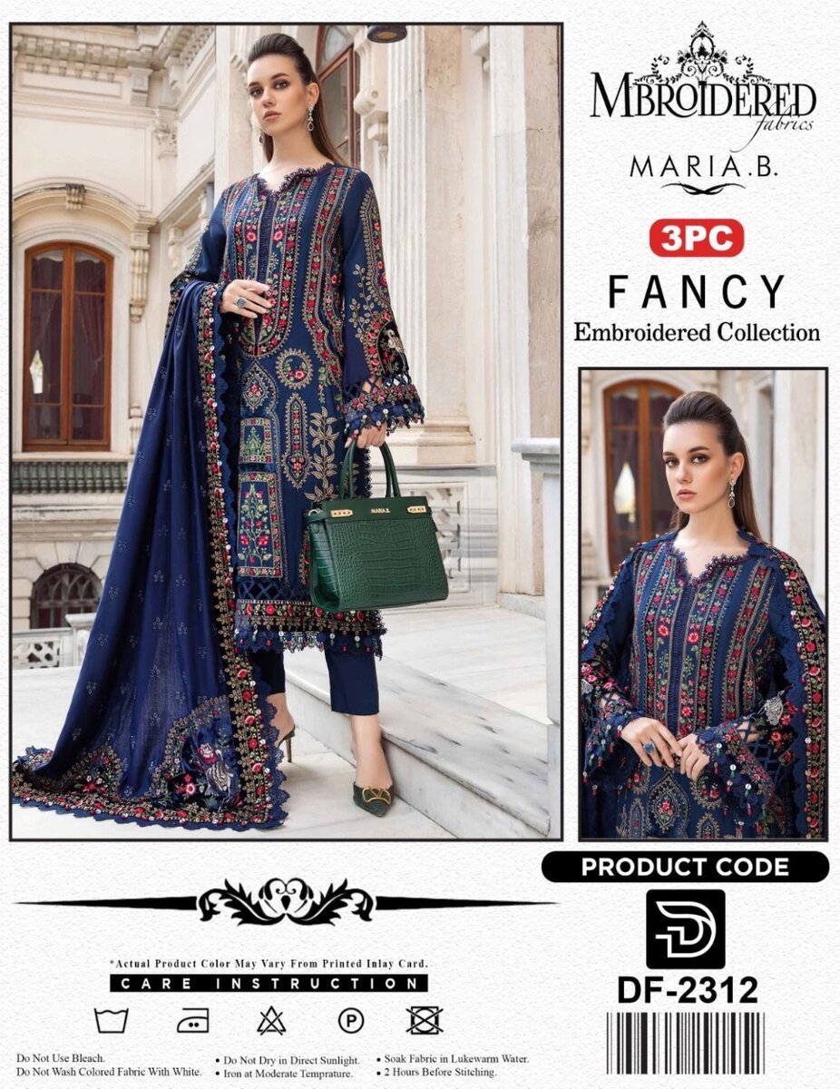 Maria B Lawn Embroidered Collection