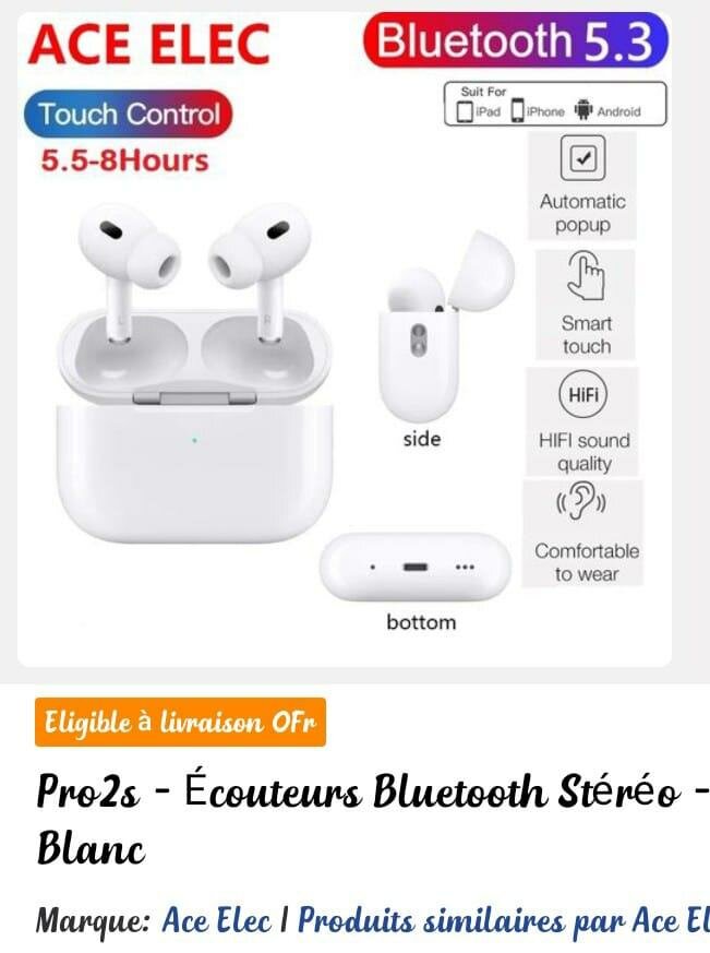 Écouteur Blooth Pro 5.3