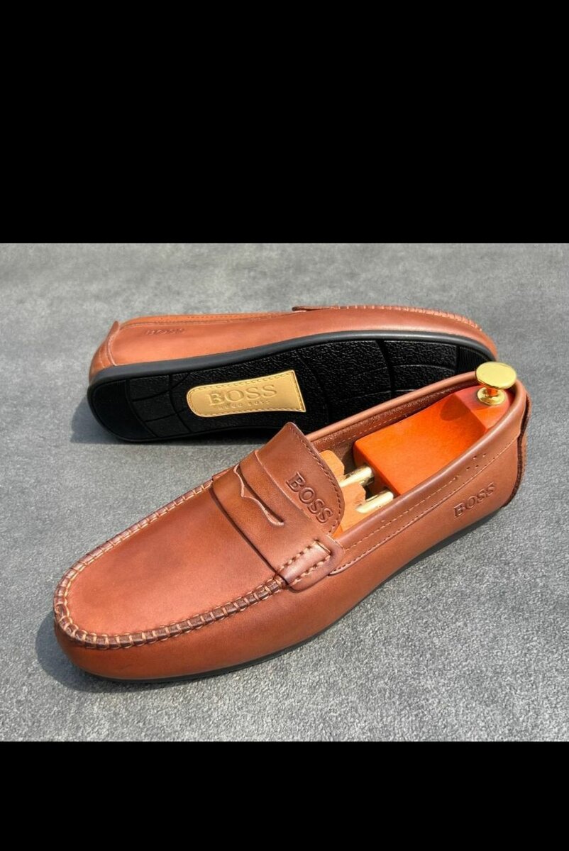 Mocassins en cuir pour hommes