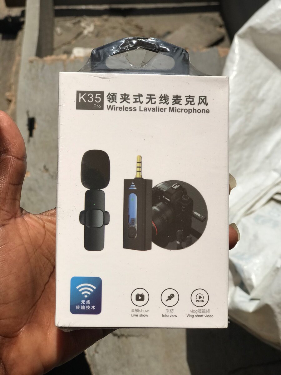 K35 Pro Wireless Lavalier Microphone