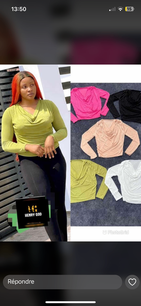 Top à manches longues tendance