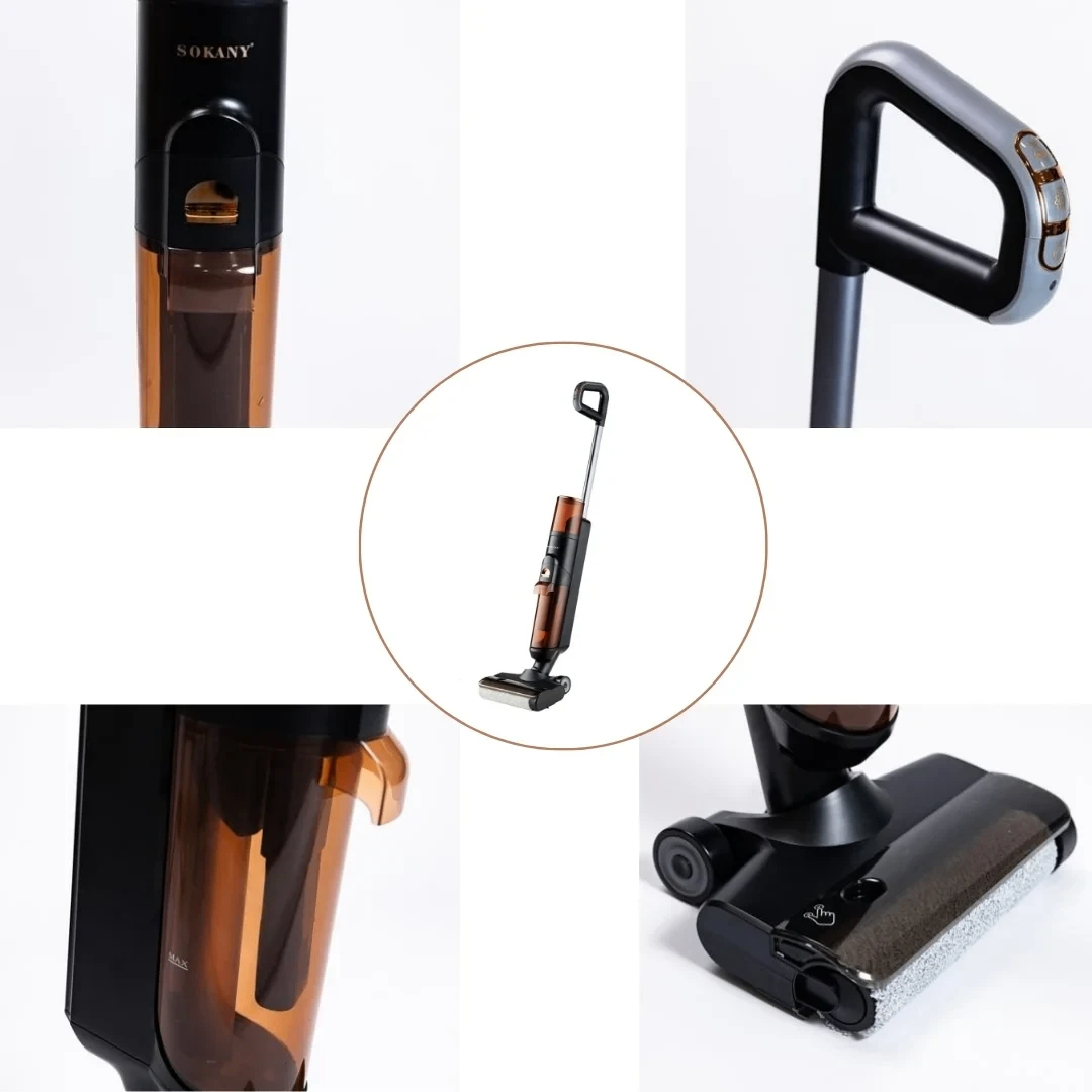 Беспроводной пылесос для сухой и влажной уборки Sokany