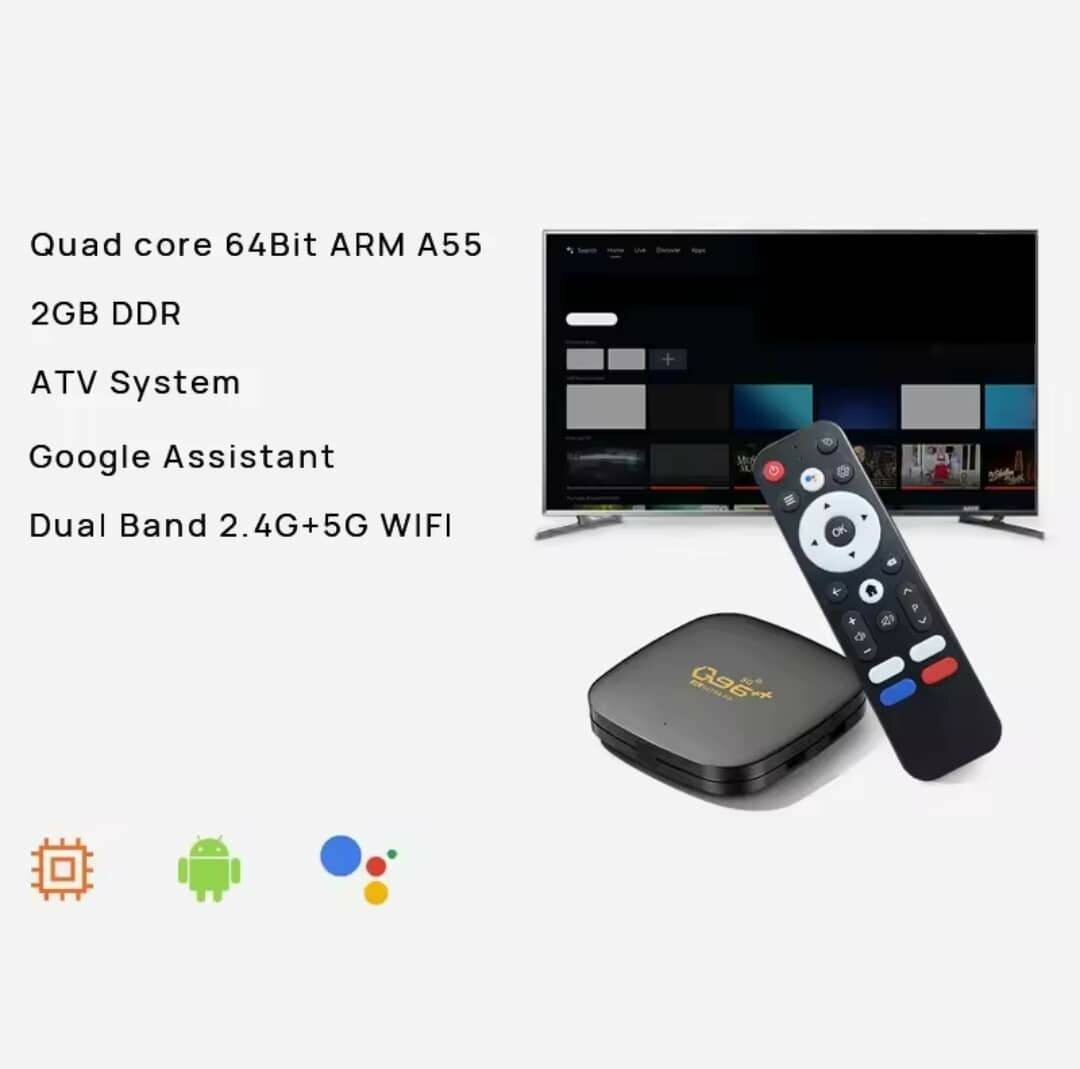 Box Android TV Q96++ 2GB 16GB