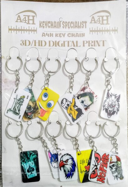3d 4d digital keychain